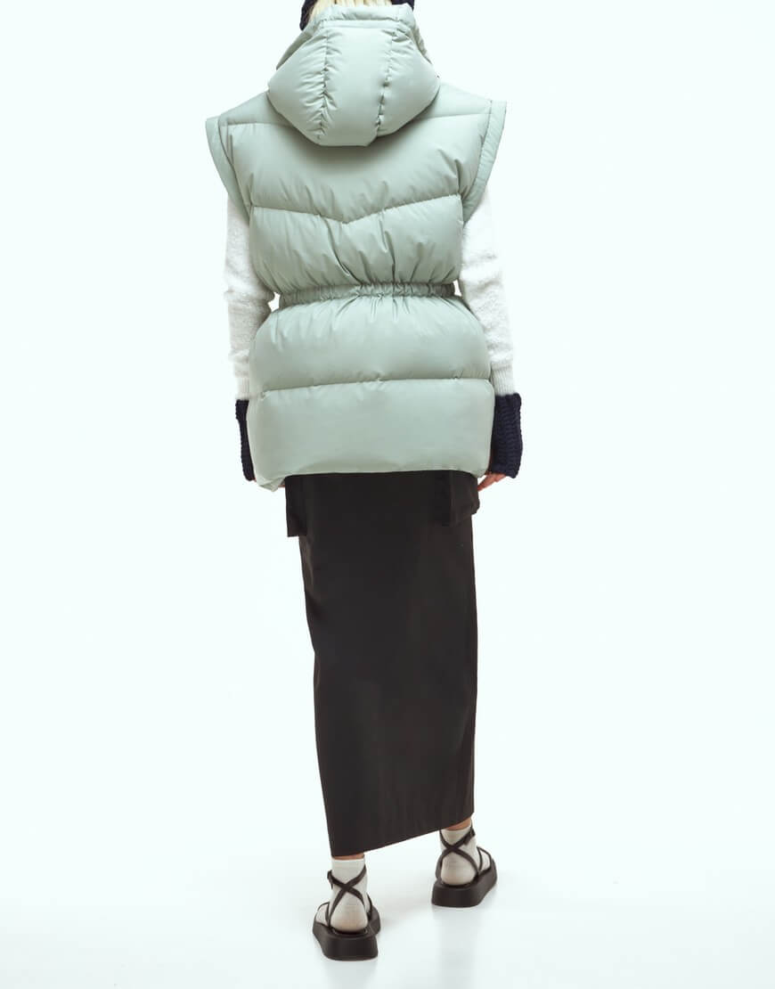 marchi0617 Пуховий жилет Green tea MARCHI (MRCH_AW22-27B) - фото 4