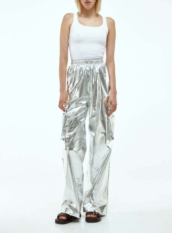 Штани Cargo срібні MARCHI (MRCH_AW22-TR-S)