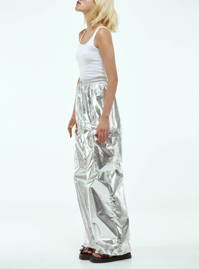 Штани Cargo срібні MARCHI (MRCH_AW22-TR-S)