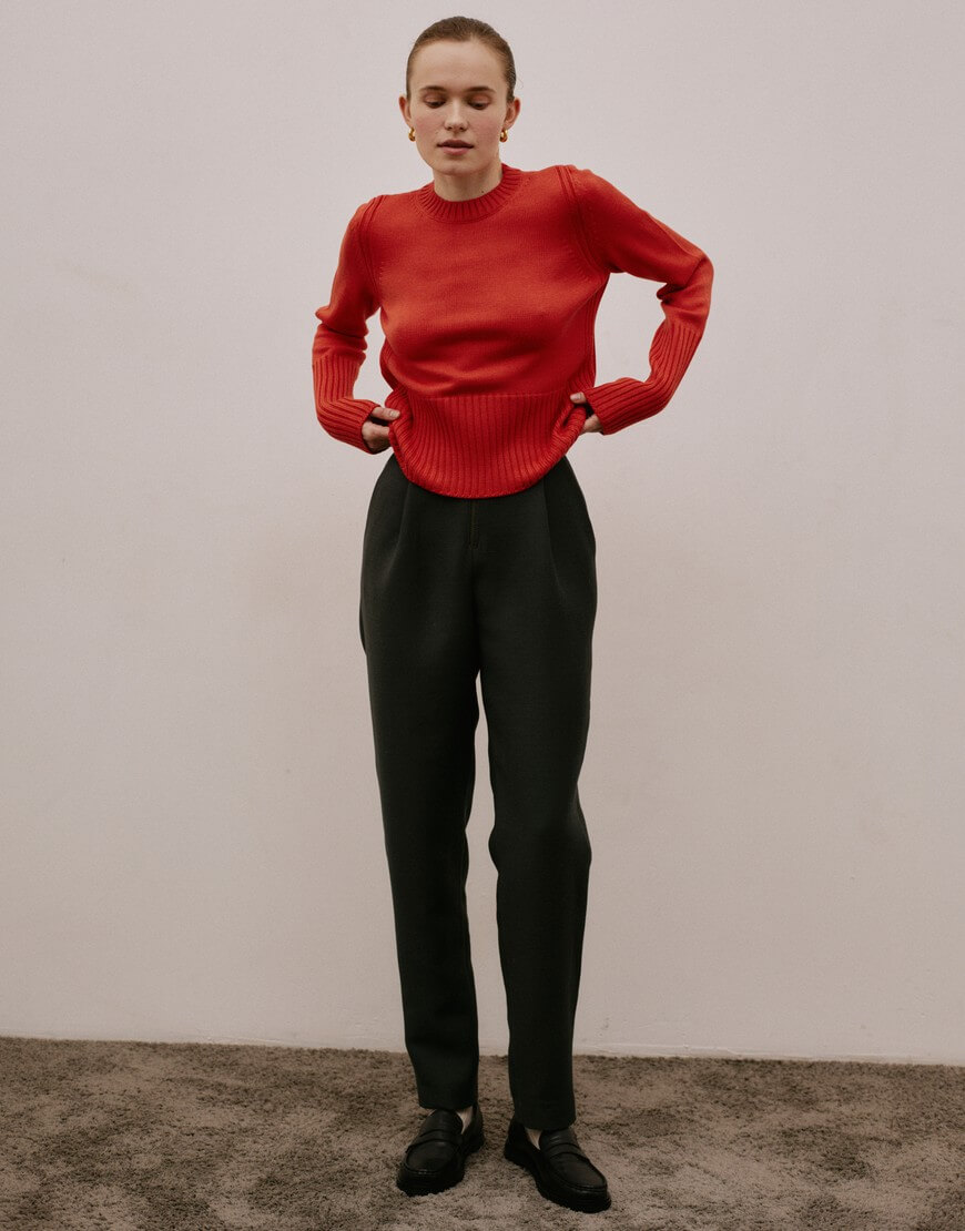 142_4_2 Вовняний светр помаранчевий WKMF (WKMF_142_4) - фото 2