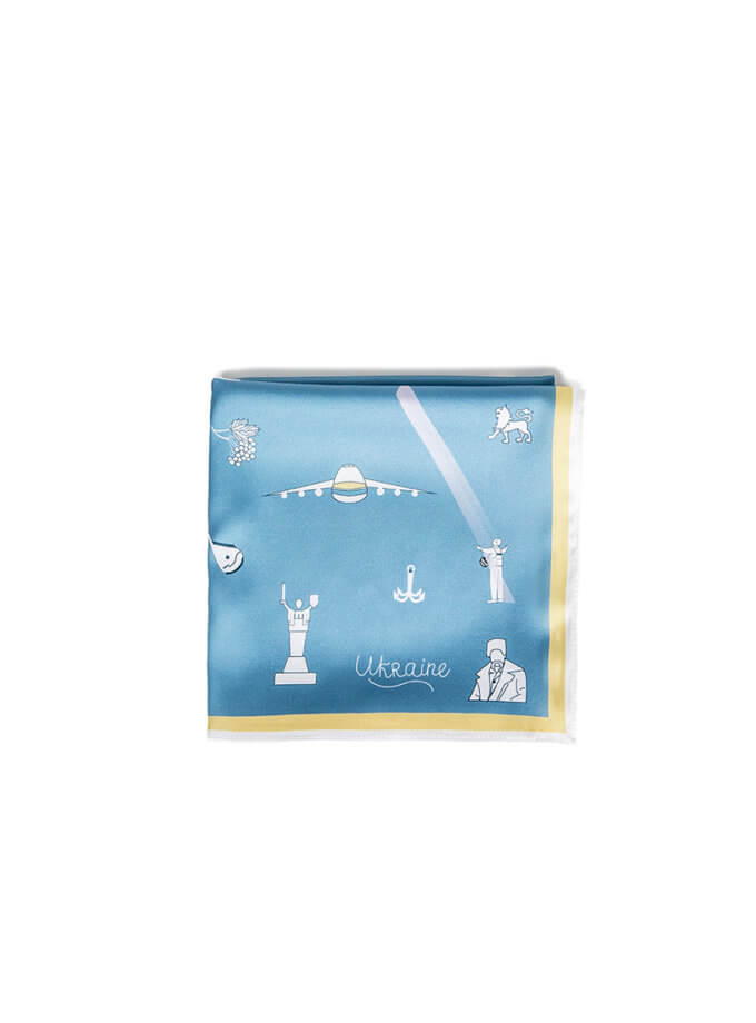 Хустинка Відважна Україна SOFT25 (SOFT_Hyst_U_Bl)