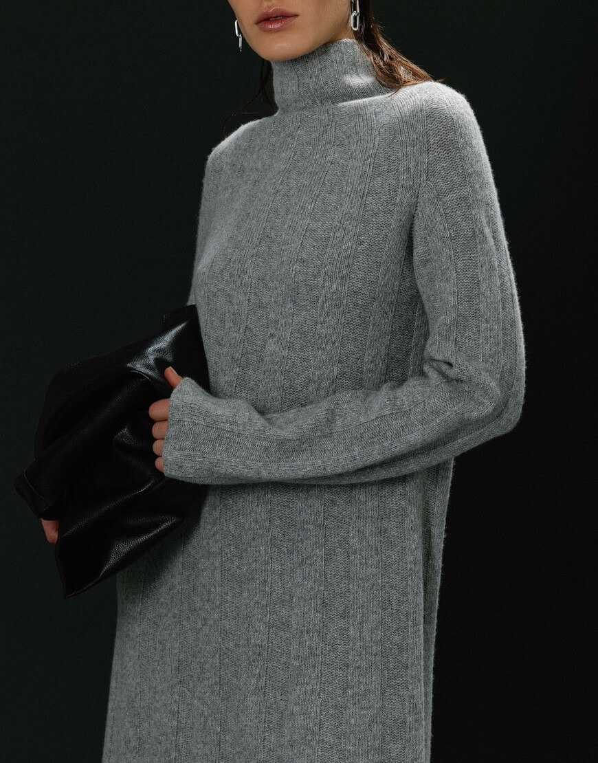 222308 Dress Сукня KNITEL (KNTL_fw22-23seamlessdress_grpht) - фото 2