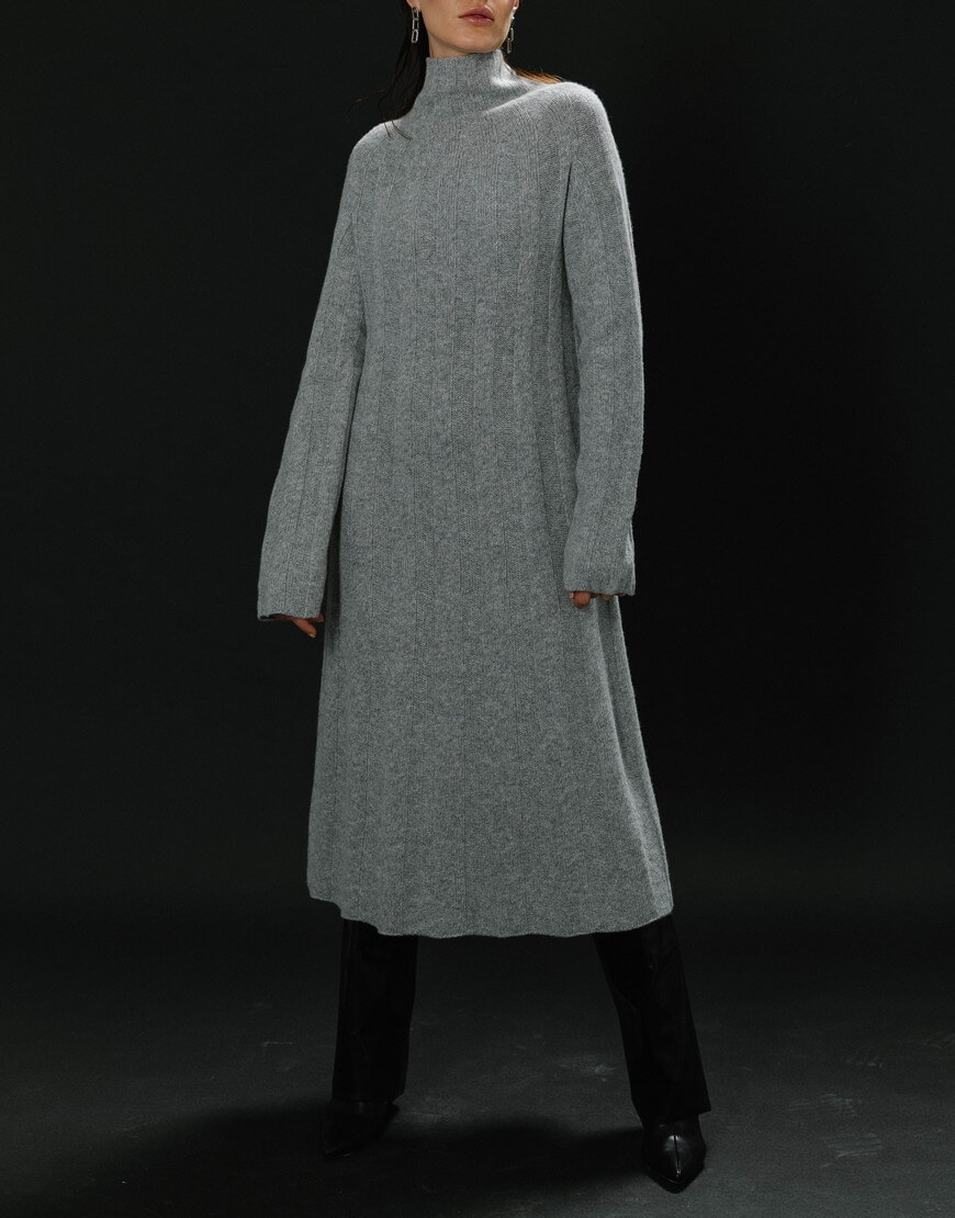 222308 Dress(1) Сукня KNITEL (KNTL_fw22-23seamlessdress_grpht)