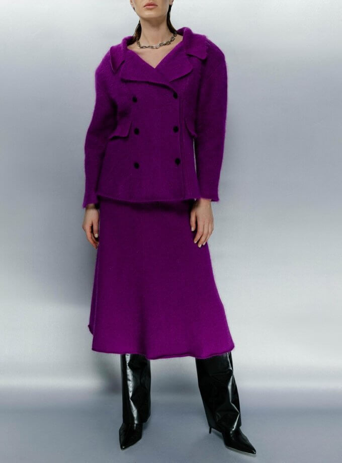 Спідниця міді з пуху норки KNITEL (KNTL_fw22-23minkskirt)