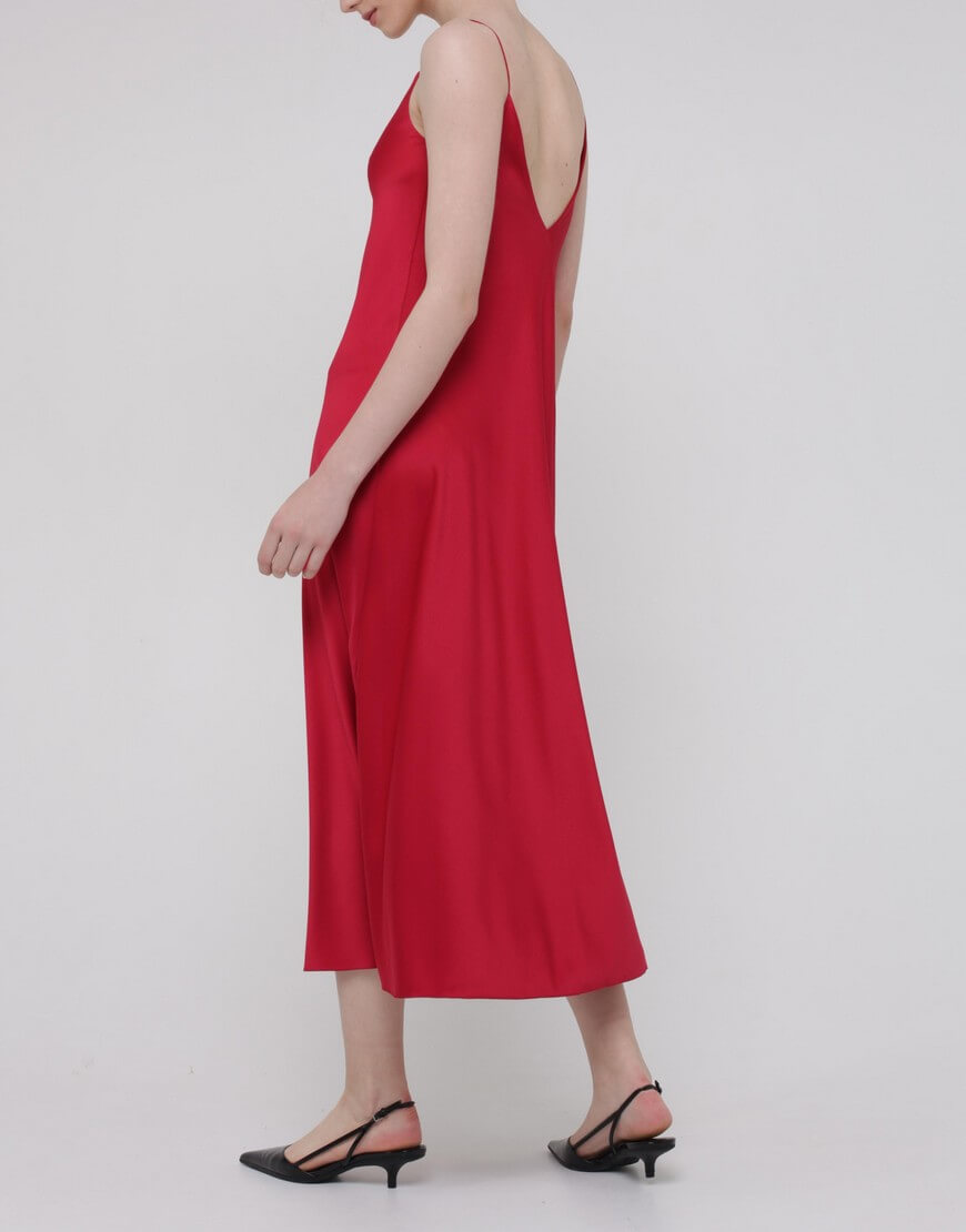 IMG_5503 2 Шовкова cукня на тонких бретельках MISS SECRET (MISS_DR-046-red) - фото 6