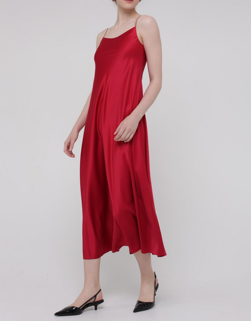 IMG_5506 2 Шовкова cукня на тонких бретельках MISS SECRET (MISS_DR-046-red) - фото 3