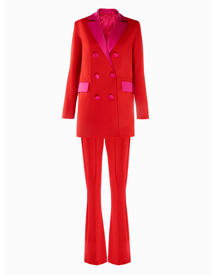 Snapseed Штани червоні кльош ROSCA (RSC_PNT-0009) - фото 2