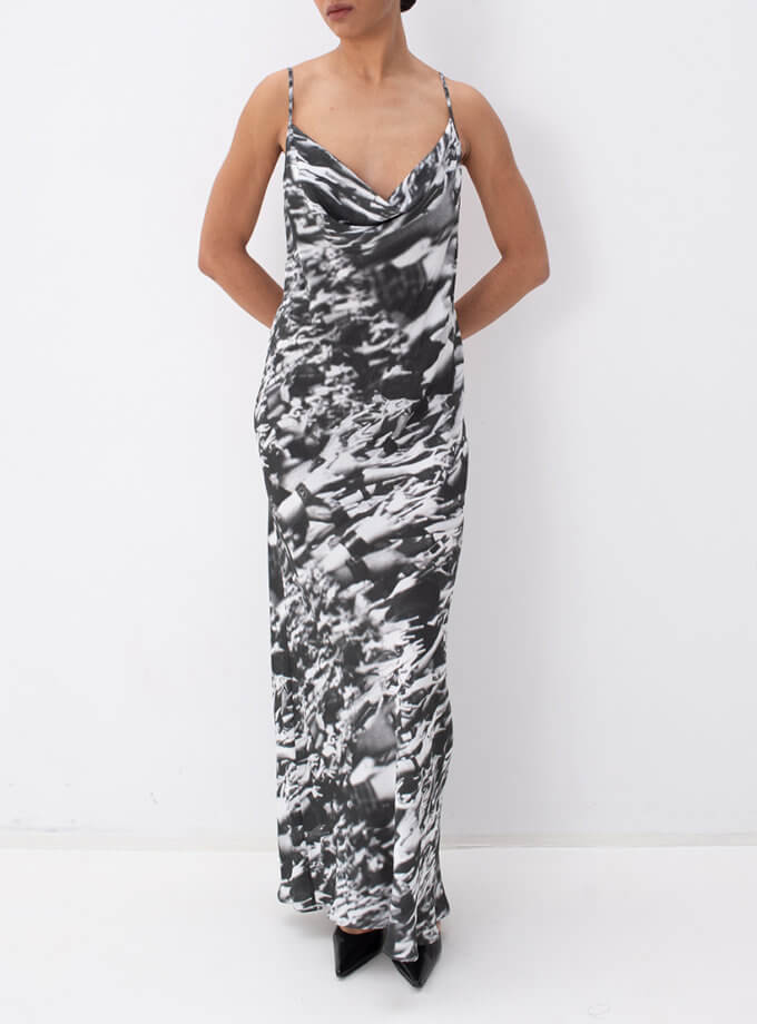 Сукня-комбінація сіра NOMA STUDIO (NOMA_102023)