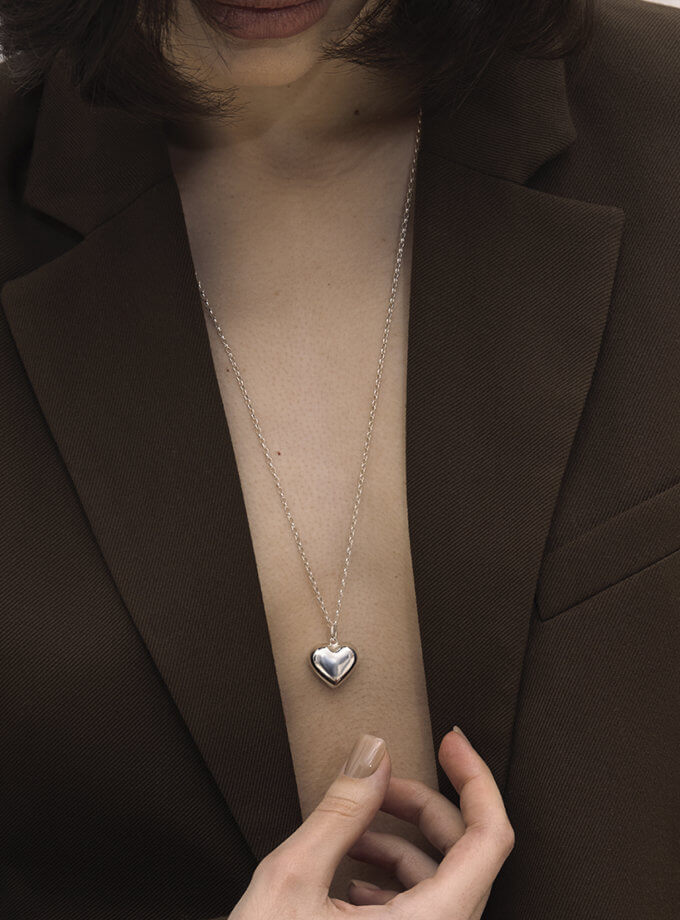 Ланцюжок з підвісом Amour big SOLAR SILVER (SLSR_SSN_041)