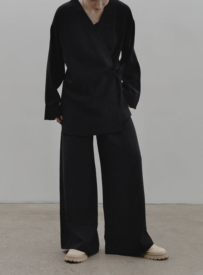 Набір чорний з кімоно BALCONY GARMENT (BLCN_1110) - фото 9