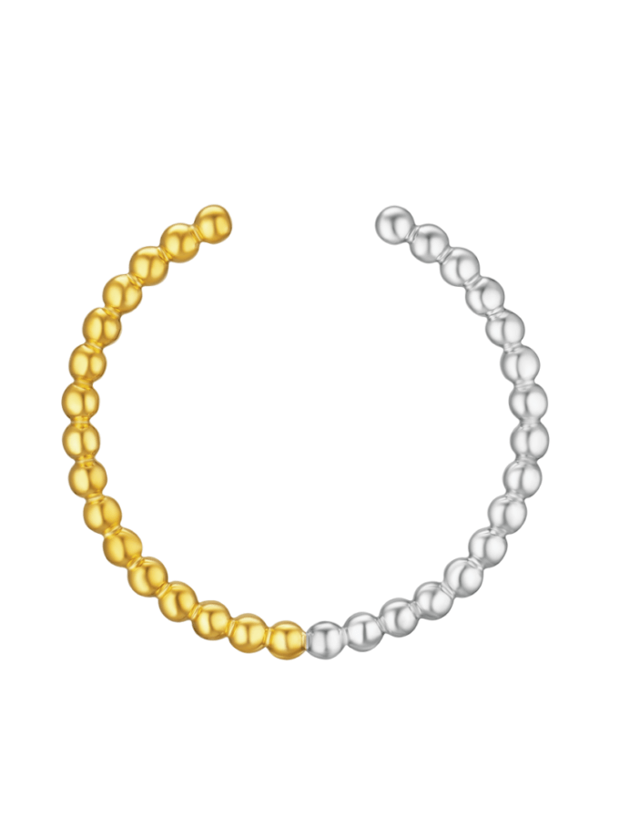 Браслет Puffy біло-жовтий RIMMART JEWELRY (RAJ_RRApl-042-1)