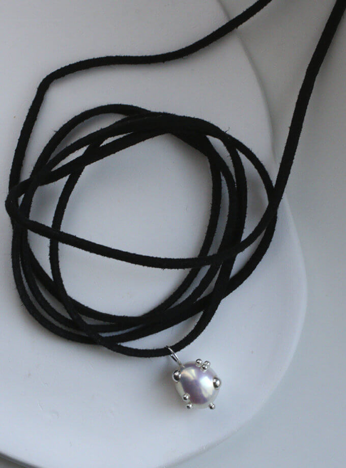 Комета на замшевій стрічці SOLAR SILVER (SLSR_SSN_065)