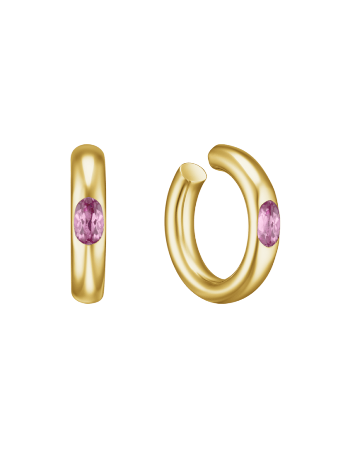 Каф Puffy violet RIMMART JEWELRY (RAJ_ERApl-008v)