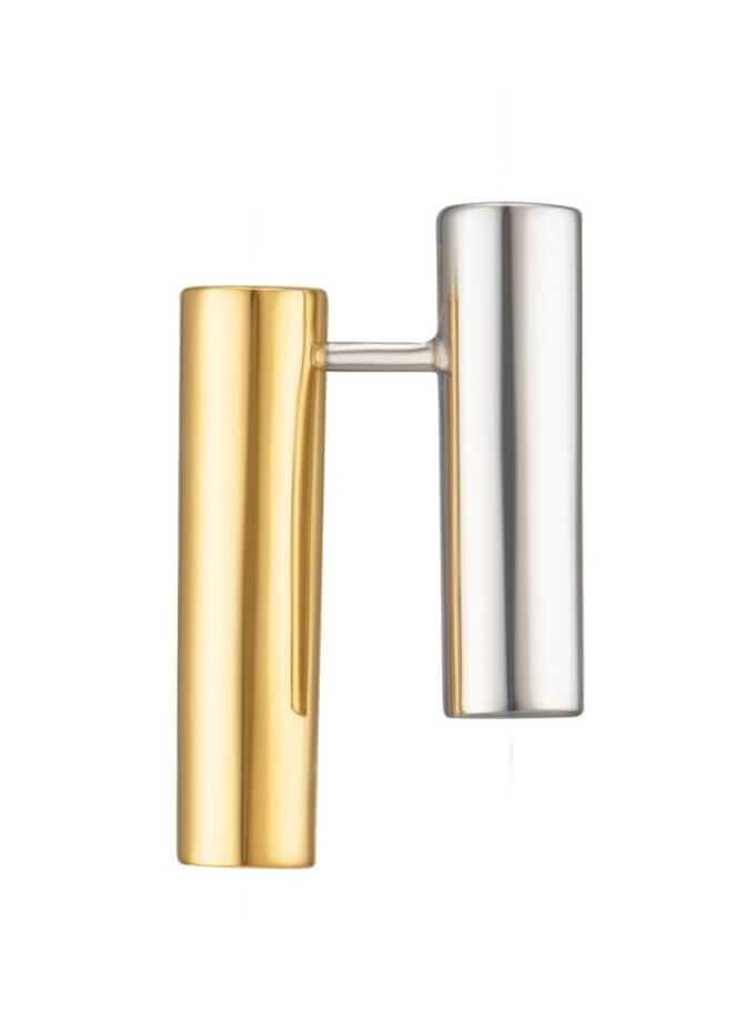 Сережки Balance біло-жовті RIMMART JEWELRY (RAJ_ERApls-049)