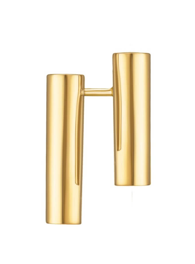 Сережки Balance жовті RIMMART JEWELRY (RAJ_ERApl-049)