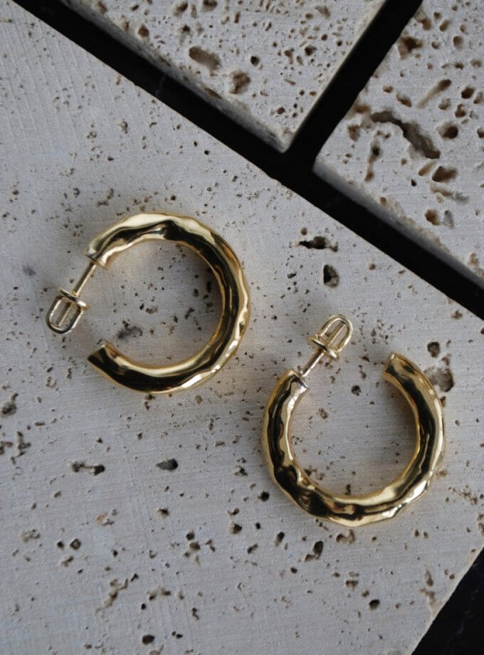 Сережки Puffy RIMMART JEWELRY (RAJ_ERApl-009)