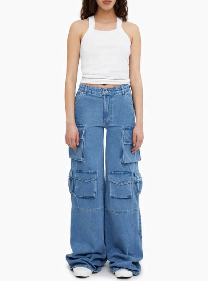 Блакитні джинси карго MATCH DENIM (MTCH_SP23-JNSKARGO-LIGHT-BLUE)