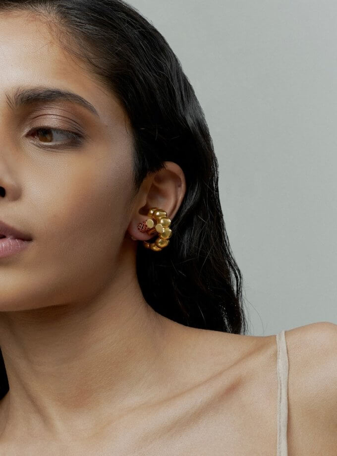 Каф-каблучка Puffy RIMMART JEWELRY (RAJ_RRApl-042)