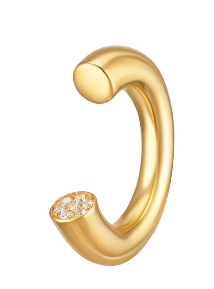 Каблучка жовта з камінням RIMMART JEWELRY (RAJ_RRApl-051)