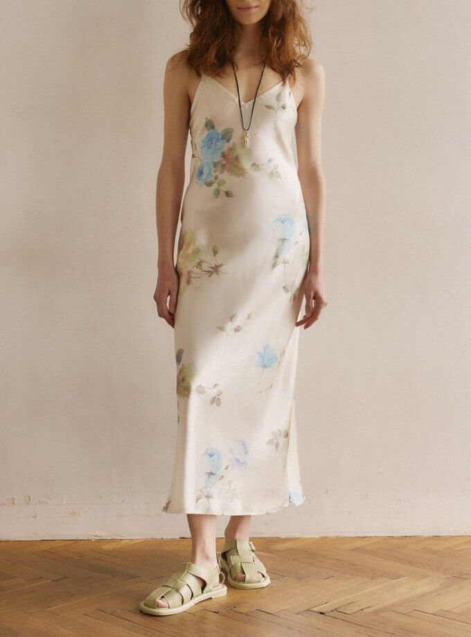 Сукня-комбінація молочна WKMF (WKMF_164_1)