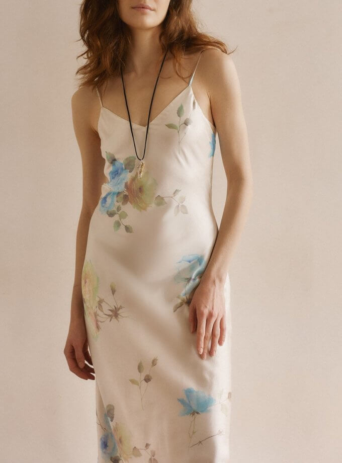 Сукня-комбінація молочна WKMF (WKMF_164_1)