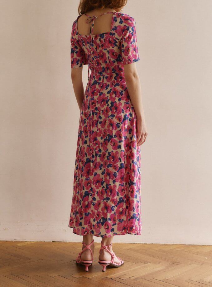 Квіткова сукня молочна WKMF (WKMF_135_4)