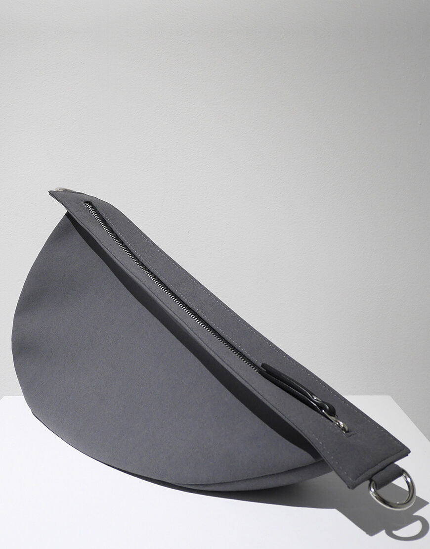 55 Сумка Напівмісяць сіра SATELLITE (STLLT_STHBGR) - фото 2