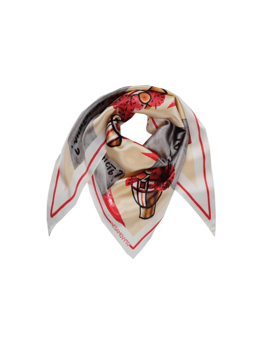 8 Шовкова хустка Churai з двостороннім друком NESAMOVYTO (NST_CR1W) - фото 2