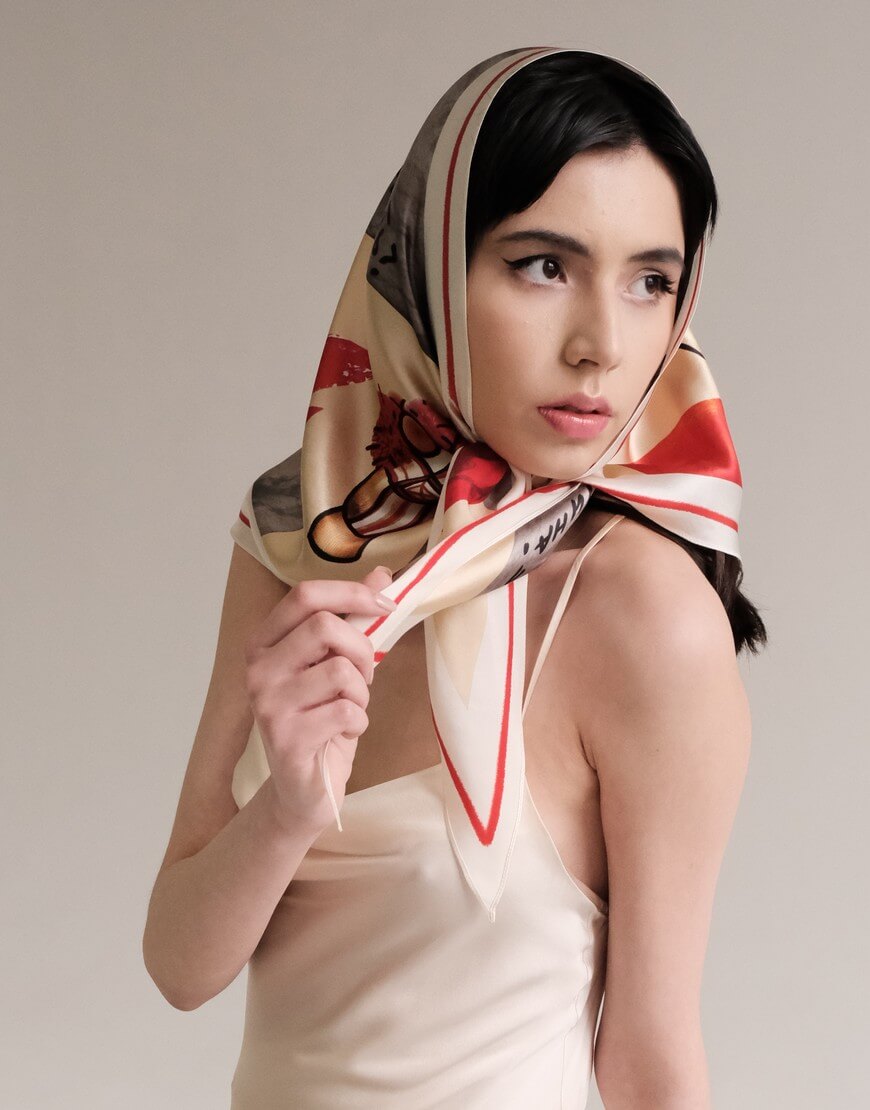 DSCF0150_1 Шовкова хустка Churai з двостороннім друком NESAMOVYTO (NST_CR1W) - фото 11