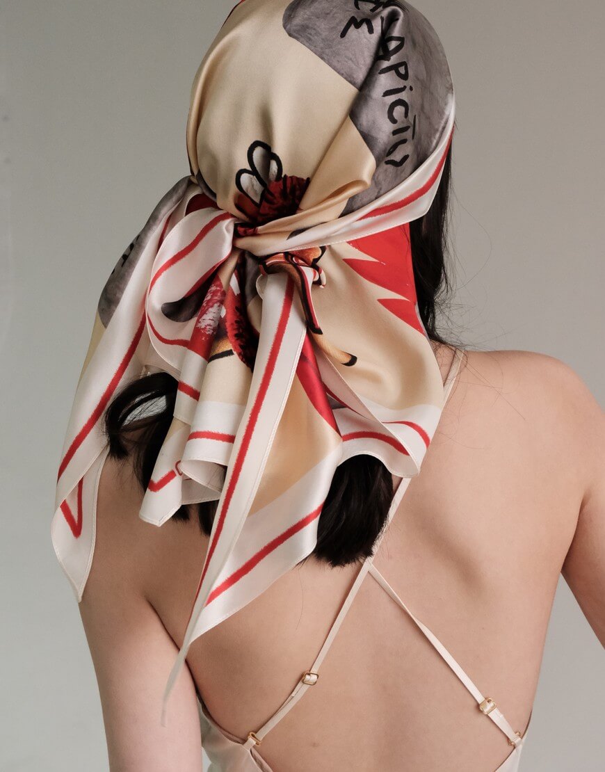 DSCF0160_1 Шовкова хустка Churai з двостороннім друком NESAMOVYTO (NST_CR1W) - фото 8