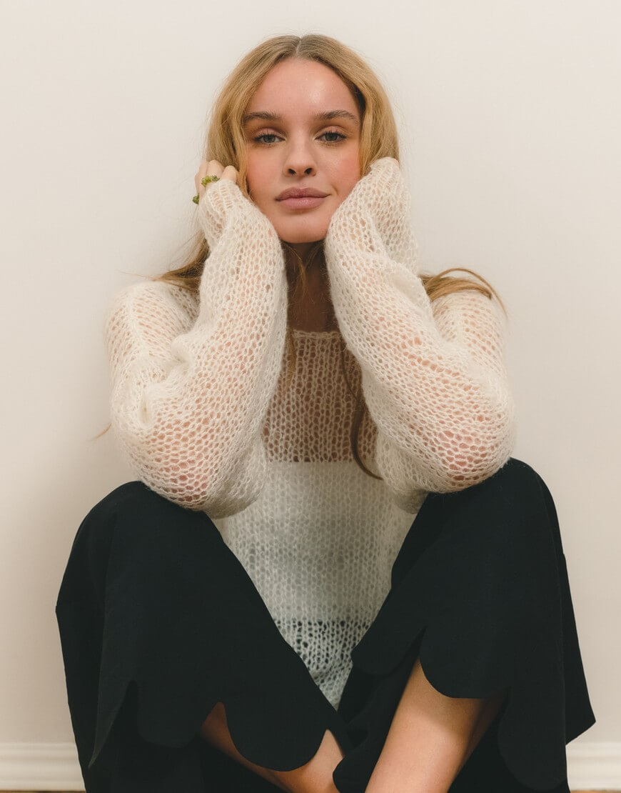 Vish11254 Светр Cloud з мохеру білого кольору NYNI (VSH_000-506) - фото 4