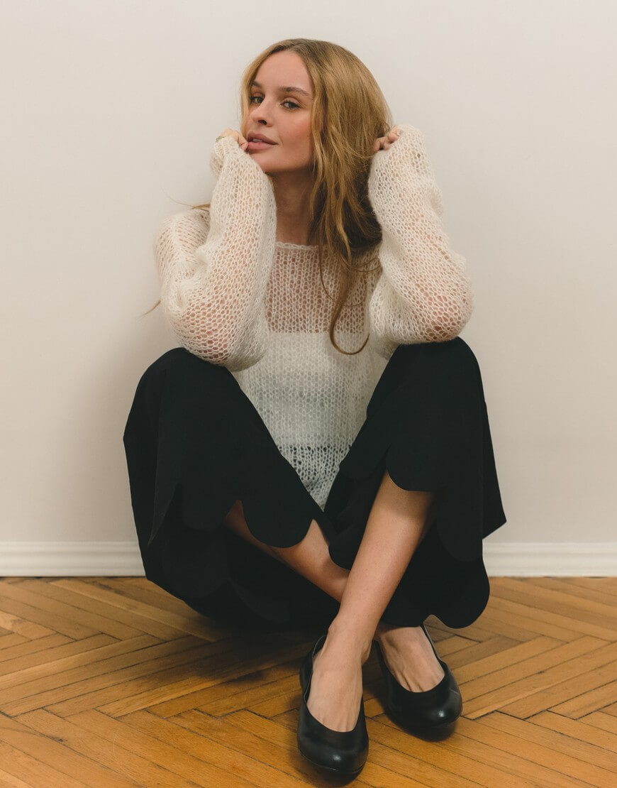 Vish11260 Светр Cloud з мохеру білого кольору NYNI (VSH_000-506) - фото 5