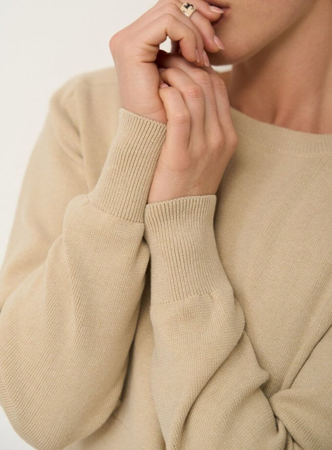 Вкорочений джемпер FIORE BIANCO (FRBK_FB_18_05_bege)