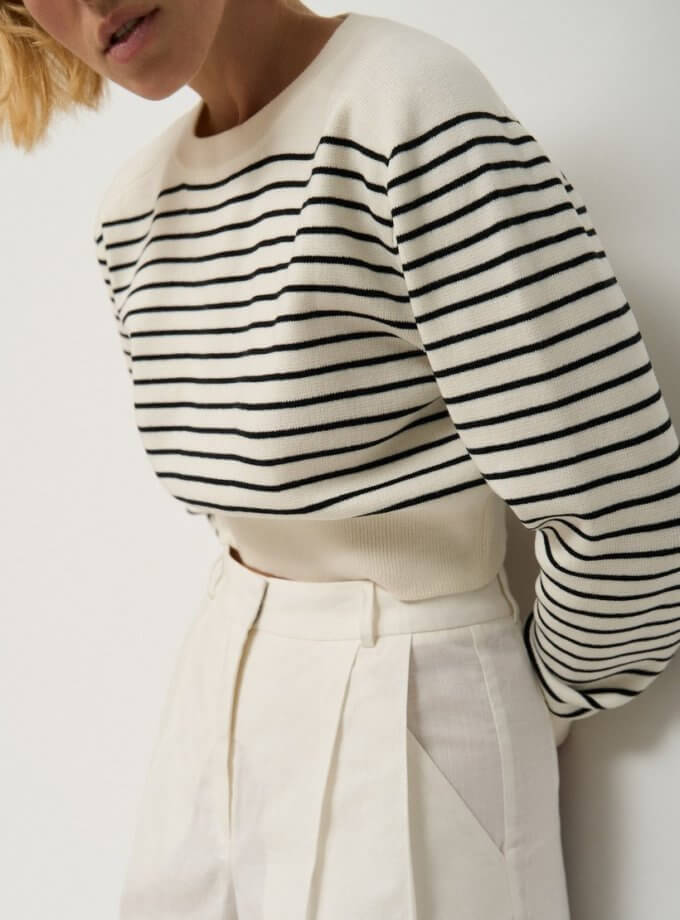 Вкорочений джемпер FIORE BIANCO (FRBK_FB_18_06)