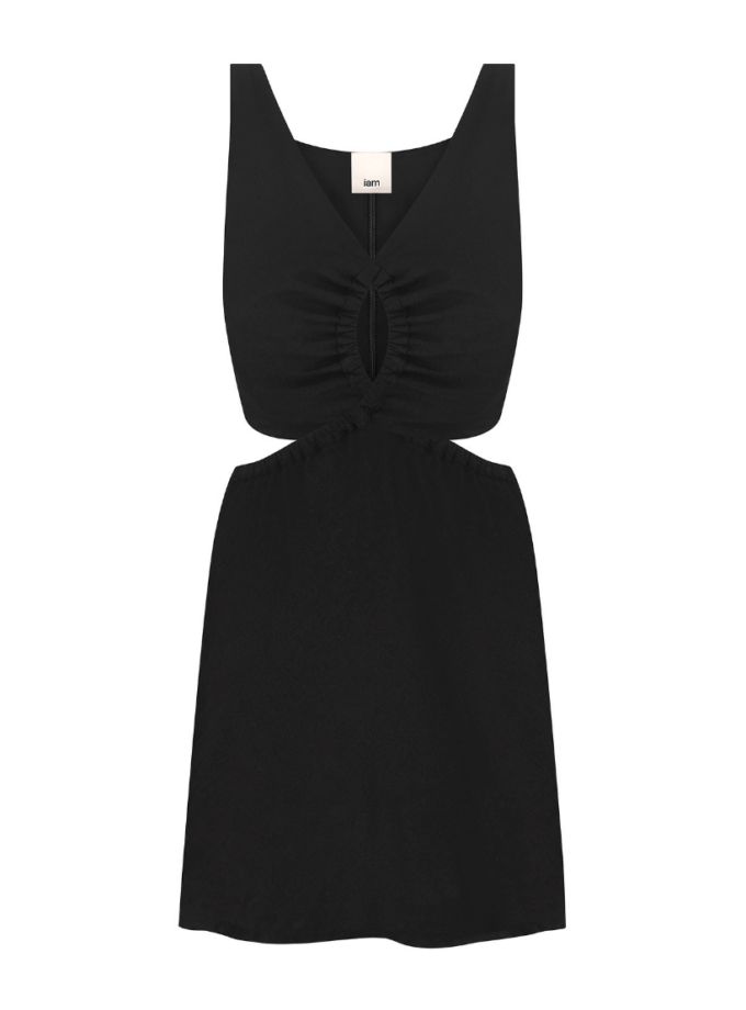 Сукня міні з льону IAM (IAM_LN/MN/DR)