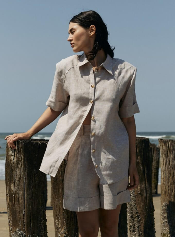 Лляна сорочка KNITEL (KNTL_VSH_ss202303shirt)