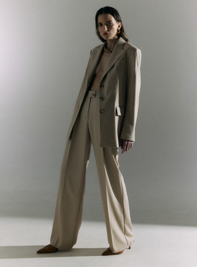 Штани широкі світлий беж SHAKO (SHKO_21046004)