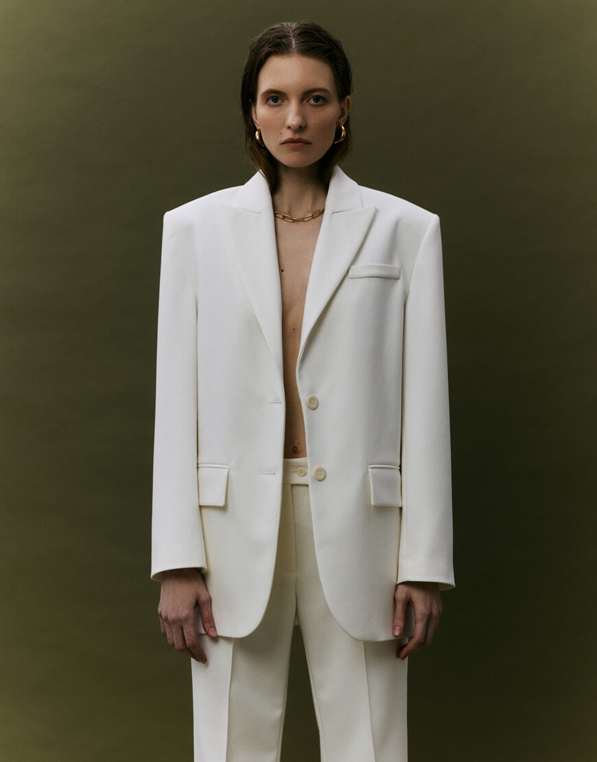 SHAKO camp15974 Жакет oversize світло-молочний SHAKO (SHKO_19049009) - фото 10