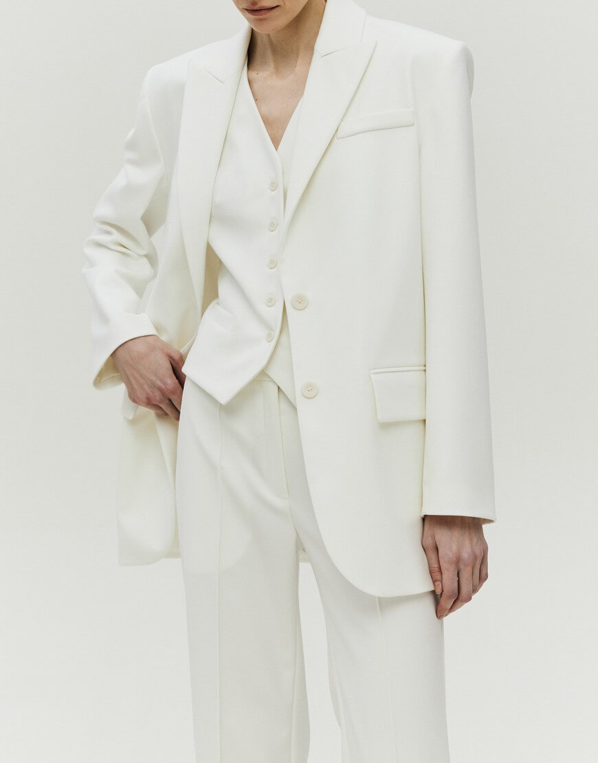 SHAKO kult13432 Жакет oversize світло-молочний SHAKO (SHKO_19049009) - фото 5