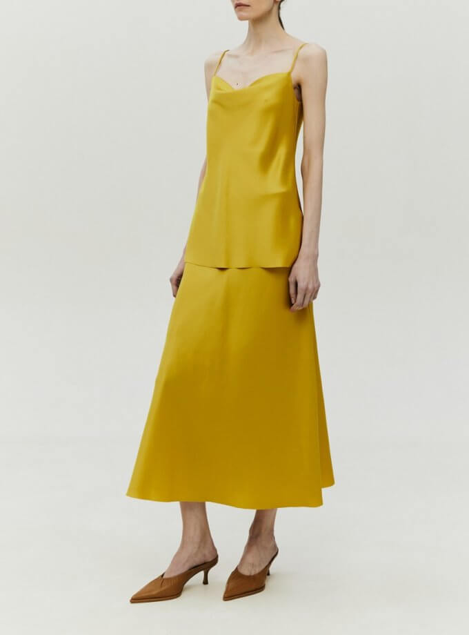 Спідниця по косій жовта SHAKO (SHKO_21049005)