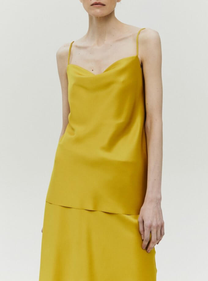 Топ на подвійних бретелях жовтий SHAKO (SHKO_22005004)