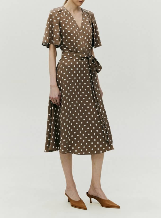 Сукня з V вирізом в горох SHAKO (SHKO_16017014)