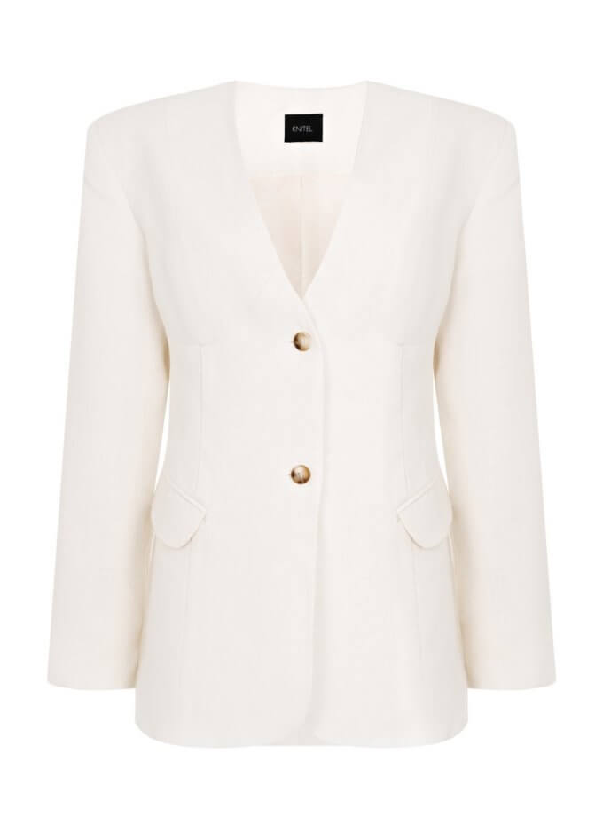 Лляний жакет KNITEL (KNTL_VSH_ss202302)