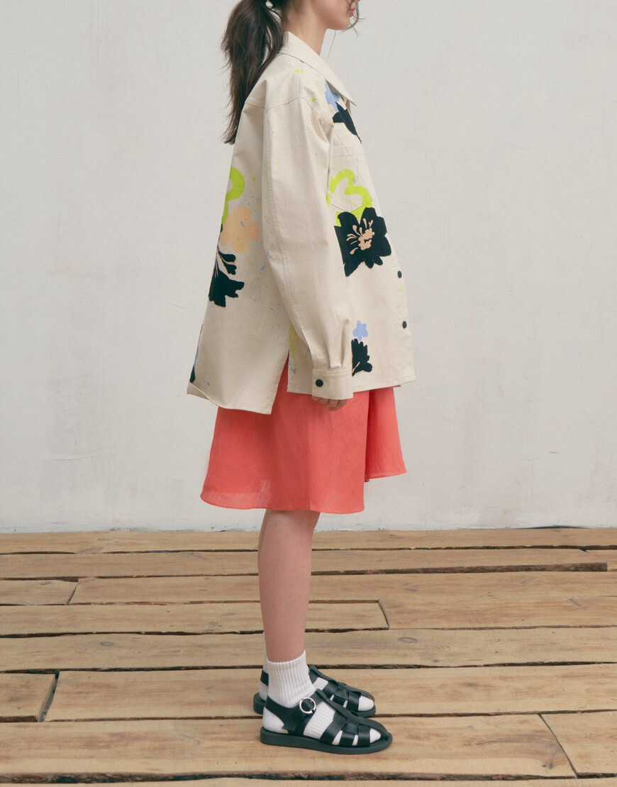 Куртка Квітучі3 Жакет Квітучі з ручним розписом ZHARKO (ZHRK_kzss230004cottkvituchi) - фото 6