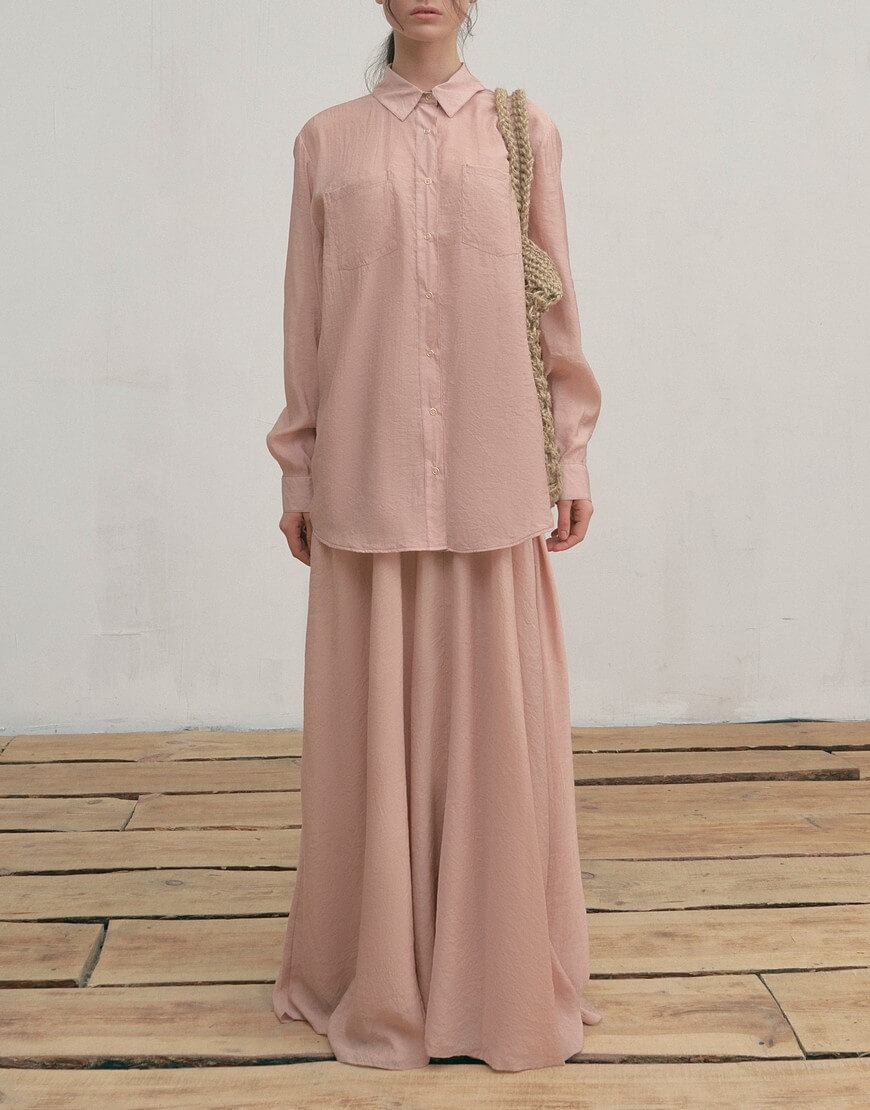 Сорочка бежева Сорочка з шовкового батисту ZHARKO (ZHRK_kzss230008shirtbeige) - фото 4