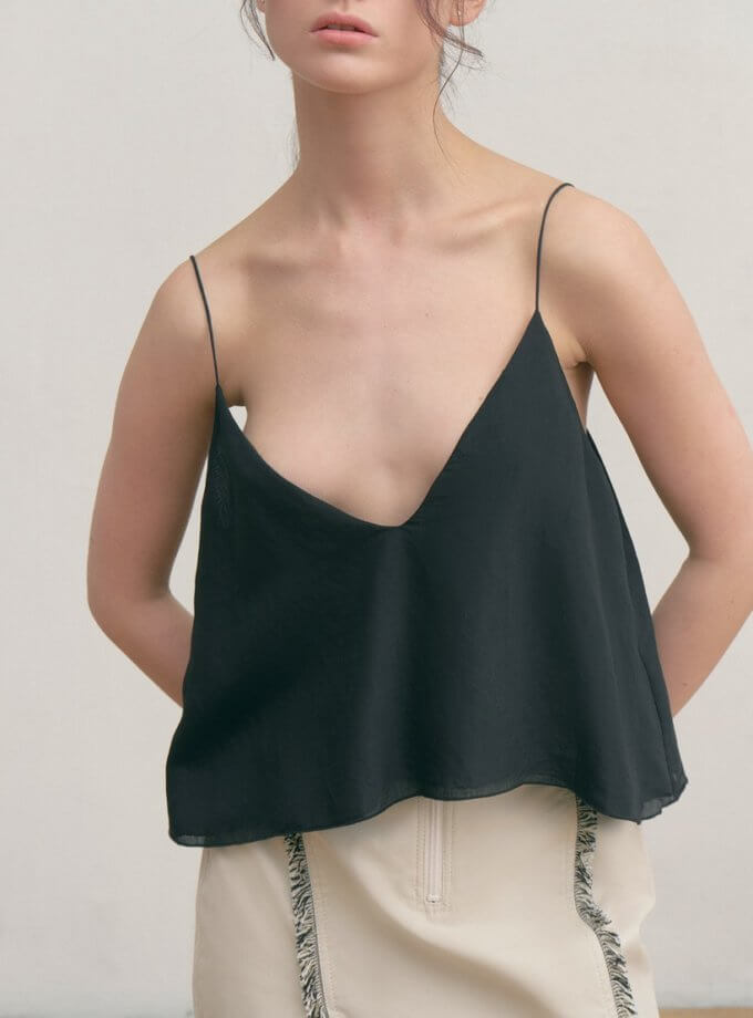 Топ з шовкового батисту ZHARKO (ZHRK_kzss2300007topbl)