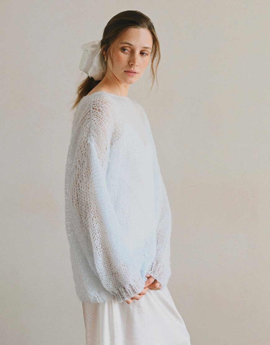 111 Светр з мохеру Cloud - Sky-Blue NYNI (VSH_000-512) - фото 3