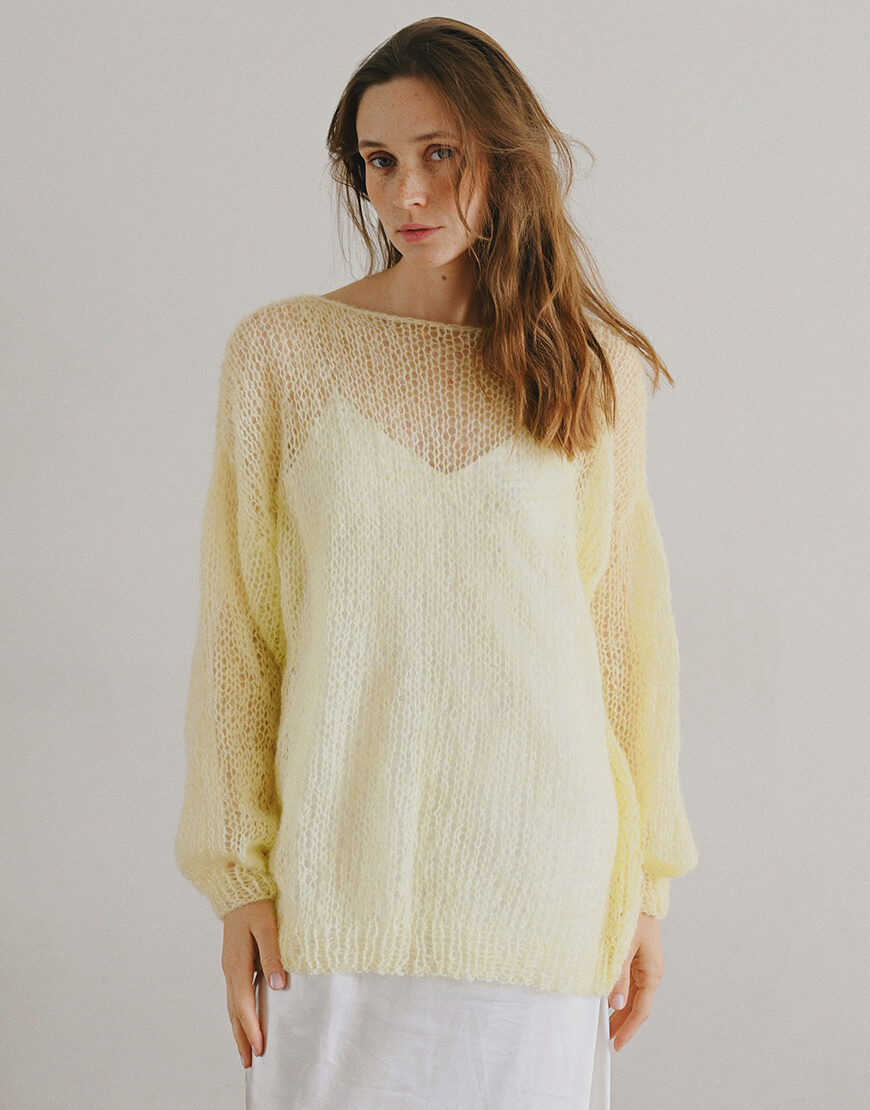 2 Светр з мохеру Cloud - Yellow NYNI (VSH_000-511)