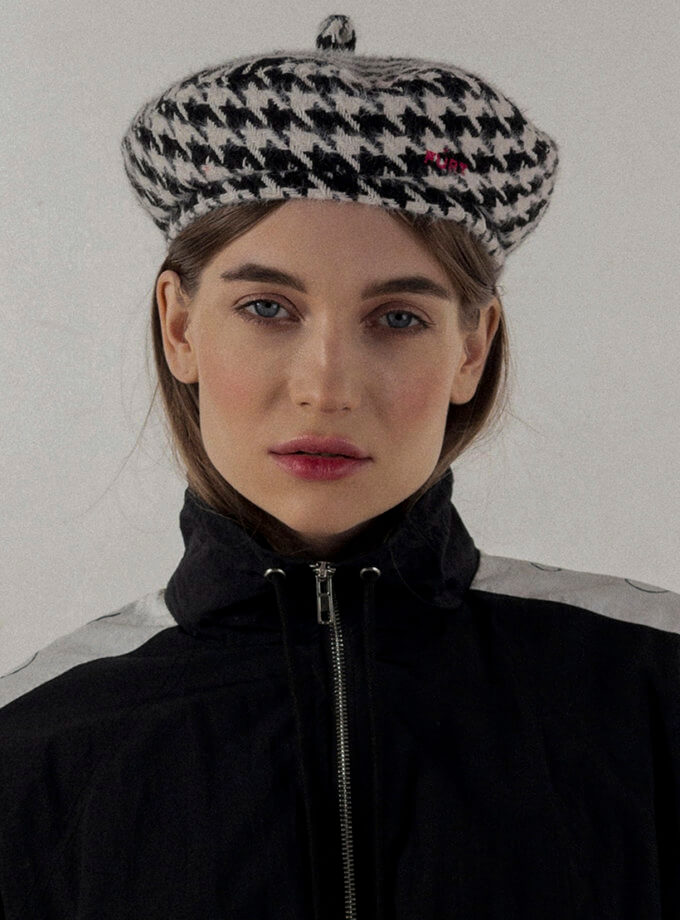 Класичний берет Black&white FURT (FR_BRT03-GL-FRT)