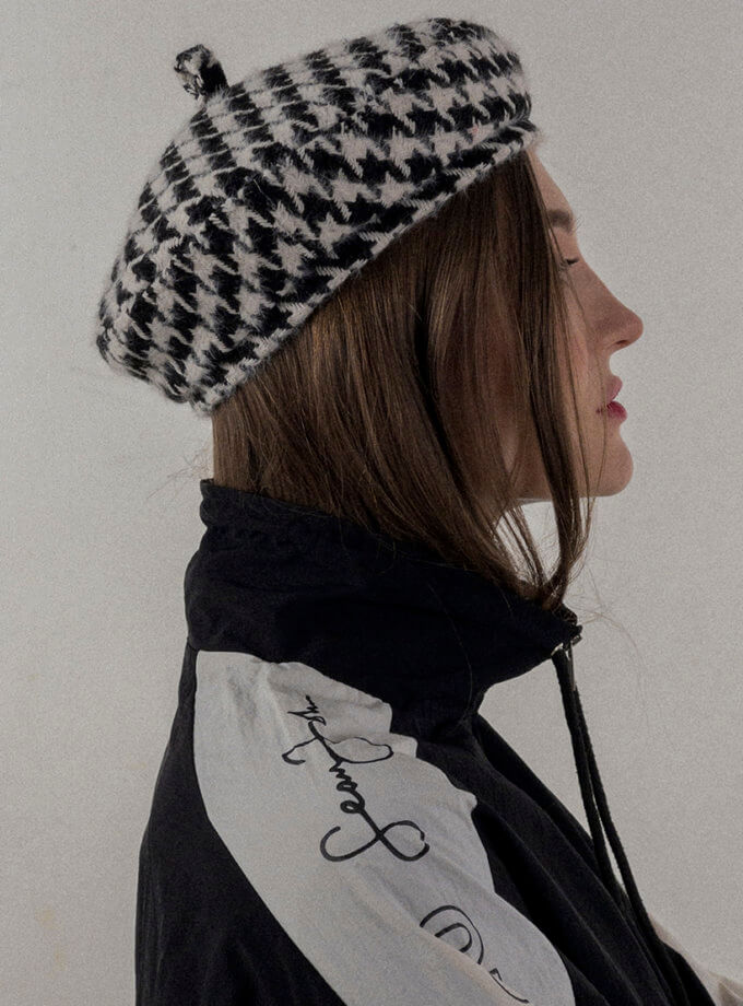 Класичний берет Black&white FURT (FR_BRT03-GL-FRT)